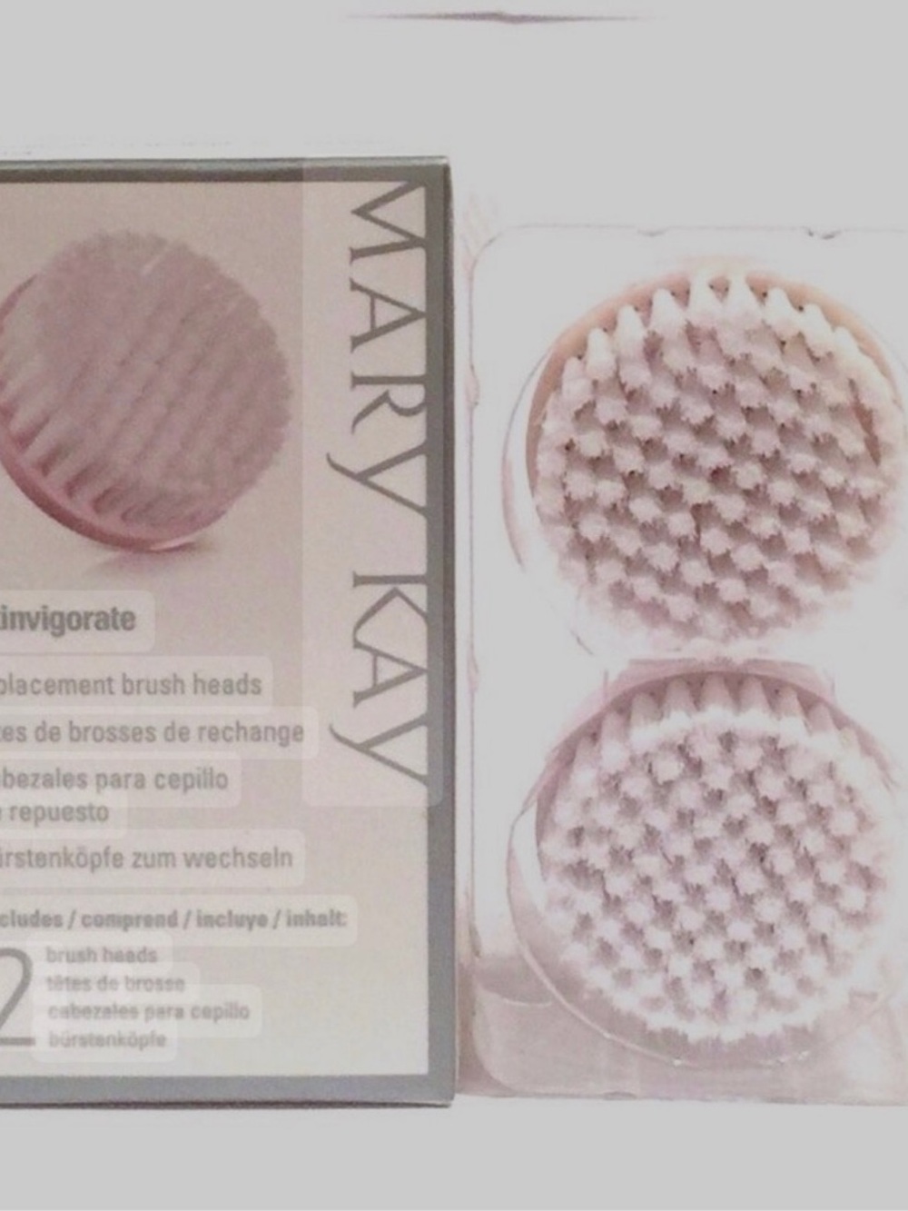 Mary Kay Light Pink Facial Brush Replacement Heads - 2 Pack